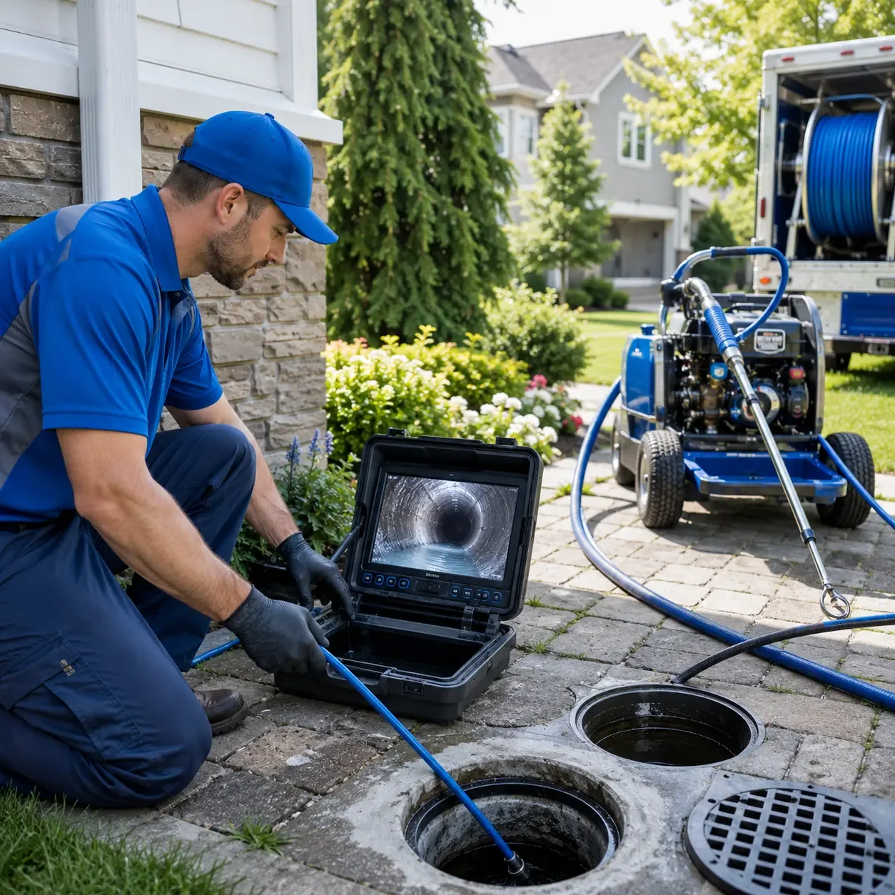 Outdoor drain cleaning professionals serving Casco, ME