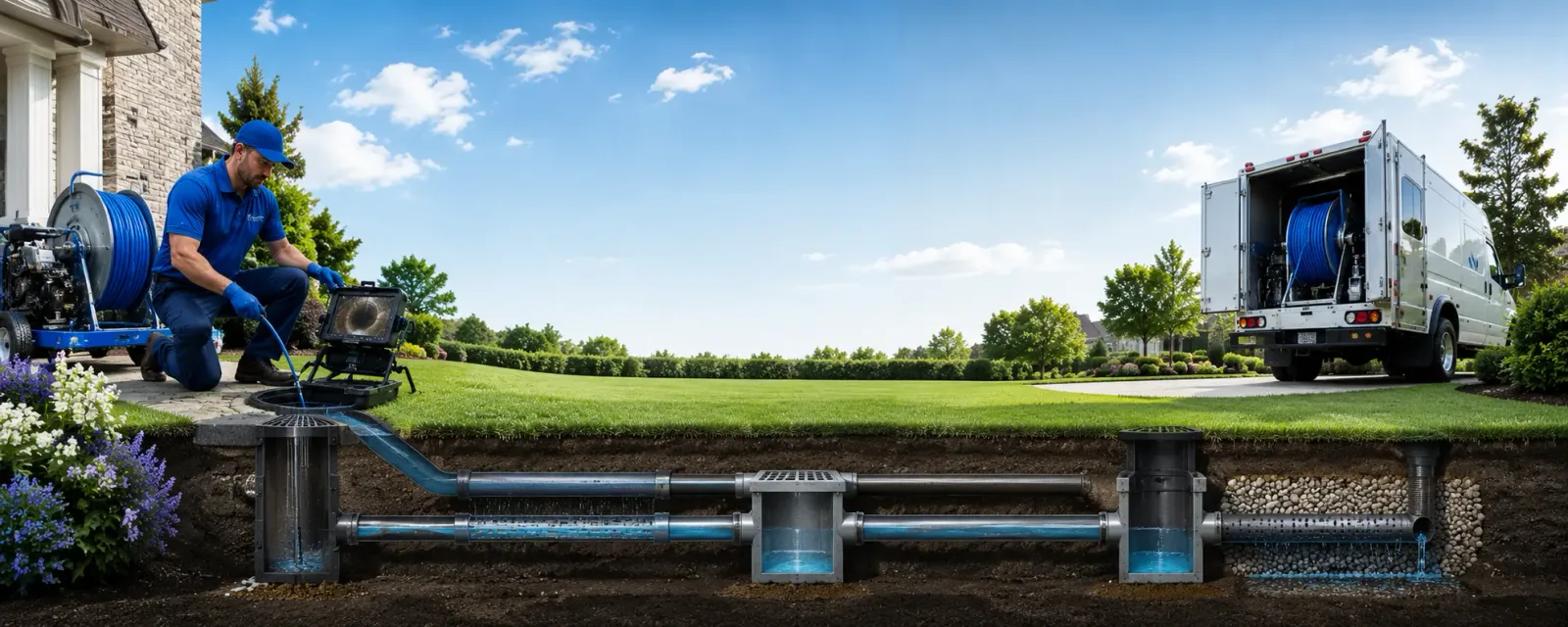 Outdoor drain cleaning information for Casco, ME